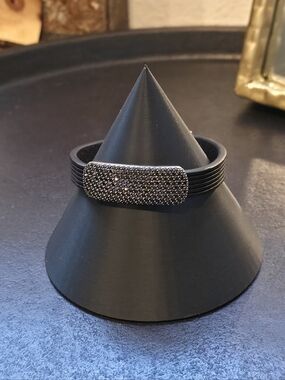 Sleek Black Cable ID Bracelet